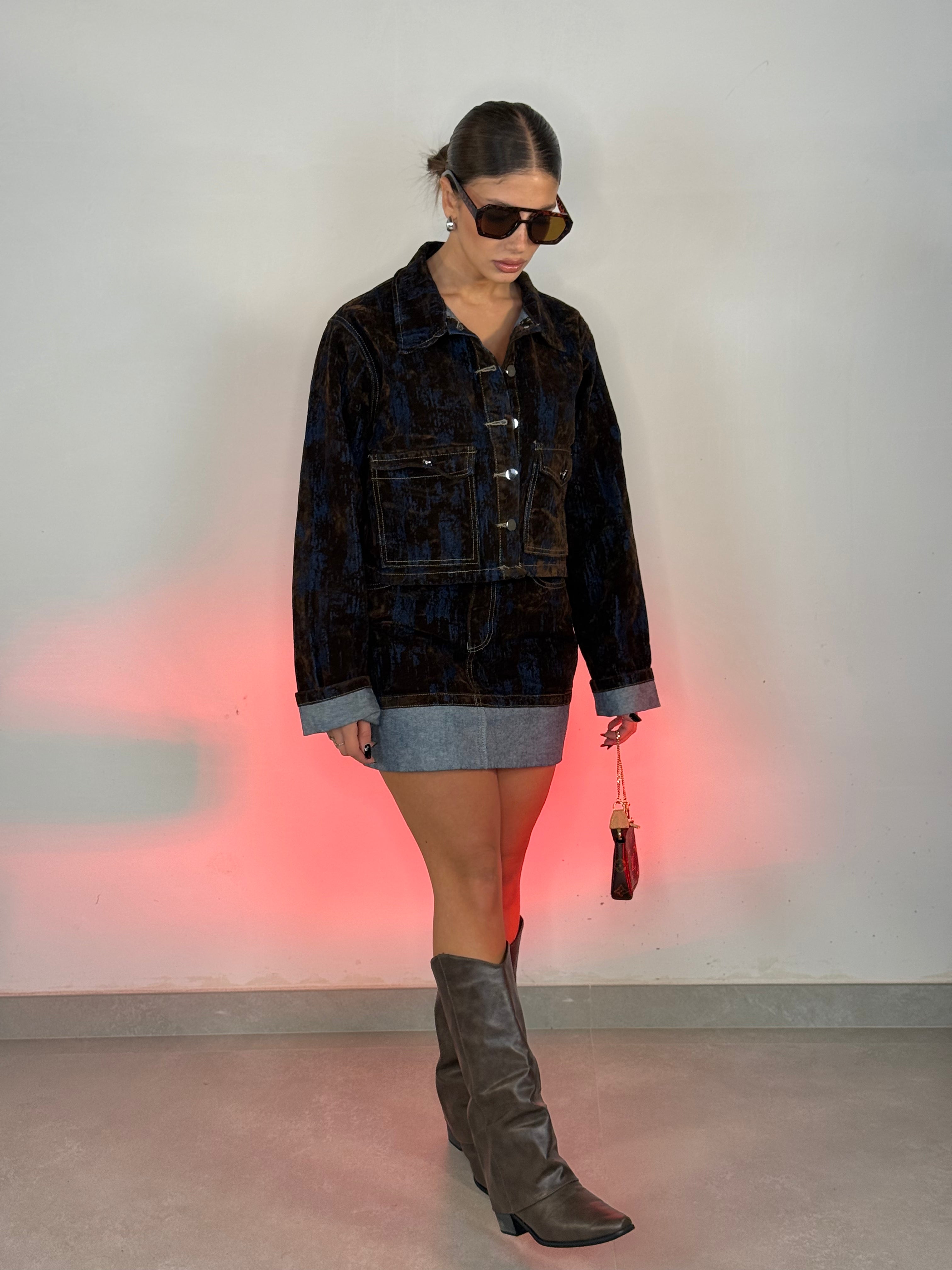 Coordinato gonna earth